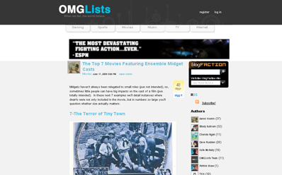 OMG Lists Website